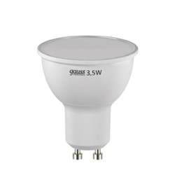 Лампа Gauss LED Elementary GU10 3.5W 4100K 1/10/100 LD13624 - фото 8711