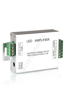 Усилитель сигнала для светодиодной ленты RGB 144W 12A, 1/100 PC217001000 - фото 8839