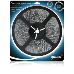 Лента LED 3528/60-SMD 4.8W  12V DC синий (блистер 5м) EB312000505 - фото 8847