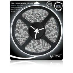 Лента LED 5050/60-SMD 14.4W  12V DC холодный белый IP66 (блистер 5м) EB311000314 - фото 8865