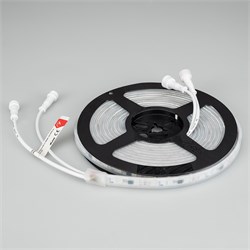 Лента SPI-5000P-5060-60 12V Cx3 RGB (12mm, 14.4W/m, IP66) (Arlight, Закрытый, IP66) 026365(2) - фото 90282