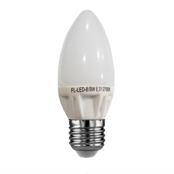 Свеча НЕТ! FL-LED-B  ECO 6W E27 2700К 230V 450lm  ( ) 39*104mm  (S347) FOTON_LIGHTING АКЦИЯ! S347 - фото 9141