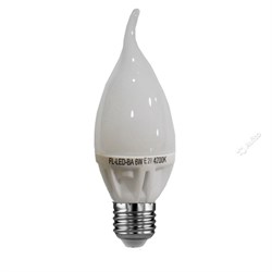 Свеча FL-LED-BA ECO 6W E27 2700К 230V 450lm  (  на ветру) 40*136mm  (S353) FOTON -  лампа АКЦИЯ! S353 - фото 9151