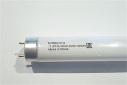 Лампа ультрафиолетовая Mosquito FL T8 18W 580mm (короткая) G13 в пленке (ловушки для насекомых/полимеризация)  EPL-Mosquito-T8-18W-1-BL+PC EPL-Mosquito-T8-18W-1-BL+PC - фото 92442