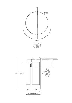 Настенный светильник (бра) Maytoni MOD180WL-L4W3K MOD180WL-L4W3K - фото 94449