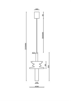 Подвесной светильник Maytoni MOD255PL-01B2 MOD255PL-01B2 - фото 95030