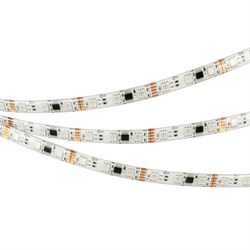 Лента герметичная DMX-SE-B60-10mm 12V RGB-PX3 (14 W/m, IP65, 5060, 5m) (Arlight, -) 039604 - фото 95125