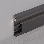 Профиль PLINTUS-H80-2000 BLACK (Arlight, Алюминий) 045448