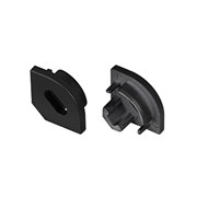 Заглушка SL-KANT-H10 BLACK с отверстием (Arlight, Пластик) 049410