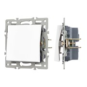 Механизм выключателя одноклавишный проходной SWT-MKP1-PL-WH (250V, 16A) (Arlight, -) 043714