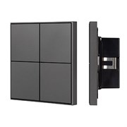 INTELLIGENT ARLIGHT Кнопочная панель KNX-304-23-IN Black (BUS, Frame) (IARL, IP20 Металл, 2 года) 039667