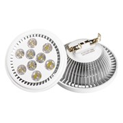 Светодиодная лампа MDSV-AR111-9x1W 35deg White 12V (Arlight, Металл) 014137