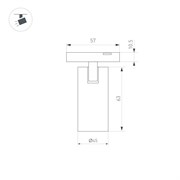 Светильник MAG-MICROCOSM-SPOT-R45-9W Day4000 (BK, 36 deg, 24V) (Arlight, IP20 Металл, 3 года) 043255