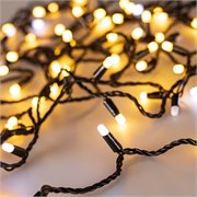 Светодиодная гирлянда ARD-STRING-CLASSIC-10000-BLACK-100LED-MILK-FLASH Warm (230V, 7W) (Ardecoled, IP65) 031208