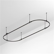Трек ART-APRIORI-OVAL-ROD-400-3000x1000 (BK) (Arlight, IP20 Металл, 3 года) 048508