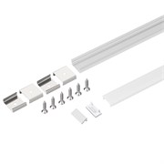 Профиль с экраном SL-SLIM-H7-2000 ANOD+OPAL (Arlight, Алюминий) 036834