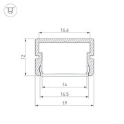Профиль SILER-3000 ANOD (Arlight, Алюминий) 045498