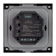 Панель SMART-P6-DIM-G-IN Black (12-24V, 4x3A, Sens, 2.4G) (Arlight, IP20 Пластик, 5 лет) 034780