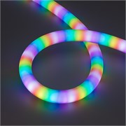 Лента герметичная SPI MOONLIGHT-BLACK-SIDE-G180-D25mm 12V RGB-PX2 (21.6 W/m, IP65, 5m, wire x1) (Arlight, Вывод боковой, 3 года) 044974