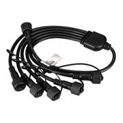 Коннектор питания ARD-CLASSIC-SYNC-RGB Black (230V, 5 ports) (Ardecoled, Закрытый) 031791