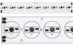 Плата 234x34-9E 3R-3G-3B Emitter (9x, 000-25) (Turlens, -) 013664