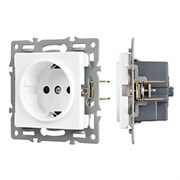 Механизм электрической розетки SCT-MEU1-PL-WH (250V, 16A) (Arlight, -) 043730