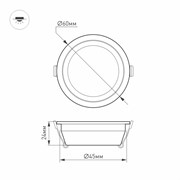 Светодиодный светильник LTM-R60WH-Frost 3W Warm White 110deg (Arlight, IP40 Металл, 3 года) 020762
