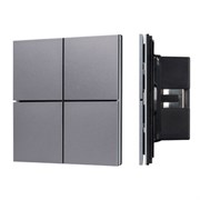 INTELLIGENT ARLIGHT Кнопочная панель KNX-304-23-IN Grey (BUS, Frameless) (IARL, IP20 Металл, 2 года) 038366