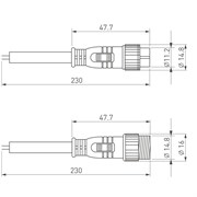 Коннектор подключения ARL-LINE-4pin (DMX512) (Arlight, Закрытый) 026393