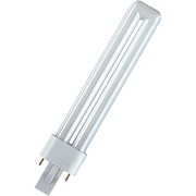 Люминесцентная лампа OSRAM DULUX S 11Вт, 900 люмен, 4000K, холодный свет, цоколь G23, Компактная, неинтегрированная 4050300010618