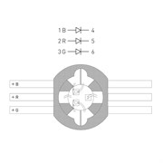 Мощный светодиод ARPL-9W-EPL45-RGB (700mA) (Arlight, Emitter) (упак. 50шт) 022611