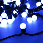 Светодиодная гирлянда ARD-BALL-CLASSIC-D17.5-10000-BLACK-100LED BLUE (230V, 7W) (Ardecoled, IP65) 025582