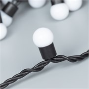 Светодиодная гирлянда ARD-BALL-CLASSIC-D17.5-10000-BLACK-100LED WARM (230V, 7W) (Ardecoled, IP65) 025584