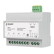INTELLIGENT ARLIGHT Релейный модуль DALI-704-SW-DIN (BUS, 4х16A) (IARL, IP20 Пластик, 3 года) 033051-1