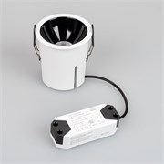 Светильник MS-ATLAS-BUILT-R90-25W Warm3000 (WH-BK, 30 deg, 230V) (Arlight, IP20 Металл, 5 лет) 035457