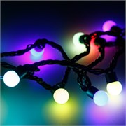 Светодиодная гирлянда ARD-BALL-PRO-D17.5-20000-BLACK-200LED RGB (230V, 14W) (Ardecoled, IP65) 025593