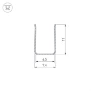 Профиль гибкий ARL-MOONLIGHT-1206-2x500  (Arlight, Металл) 029824