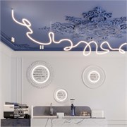 Лента герметичная MOONLIGHT-SIDE-FP-X1088-D25mm 24V Warm3000 (20 W/m, IP65, 5m, wire x1) (Arlight, Вывод боковой, 3 года) 038868