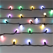 Светодиодная гирлянда ARD-BALL-CLASSIC-D23-10000-BLACK-80LED RGB (230V, 3.5W) (Ardecoled, IP65) 025619