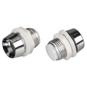 10PC Держатель 10мм (хром. пластик, с гайкой) (Arlight, 10мм (круглый)) 026710