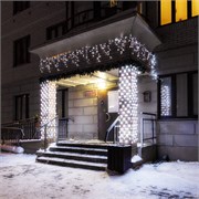 Светодиодная гирлянда ARD-EDGE-PRO-4000x600-BLACK-128LED-MILK-FLASH White (230V, 8W) (Ardecoled, IP65) 034131