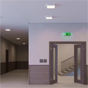 Светильник IM-QUADRO-EMERGENCY-3H-S500x500-54W Warm3000 (WH, 120 deg, 230V) (Arlight, IP40 Металл, 2 года) 041042