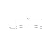 Экран матовый СТ для профиля T (Arlight, Пластик) 016955(1)