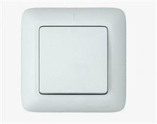 ПРИМА Выключатель одноклавишный скрытый 250В 6А белый S16-057-B