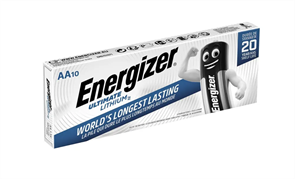 Батарейки ENERGIZER Ultimate Lithium FR06/АА (L91) 10BL (блистер 10шт) 7638900343526