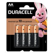 Батарейки Duracell Basic LR06 АА пальчиковые BL4 (блистер 4шт) 5000394115996