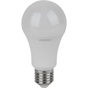 Лампа светодиодная OSRAM LED Value, 2400лм, 30Вт (замена 300Вт), 4000К (нейтральный белый свет). Цоколь E27, колба A, угол пучка 180°. Исполнение колбы матовое, пластик. Напряжение питания 220-240В. 4058075696778