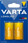 Батарейки VARTA LONGLIFE LR14 C BL2 (блистер 2шт) 4008496525263