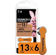 Батарейки для слуховых аппаратов DURACELL ZA13 6BL (блистер 6шт) 96091456