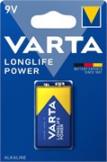 Батарейки VARTA LONGLIFE POWER 9V Крона BL1 (блистер 1шт) 4008496559862